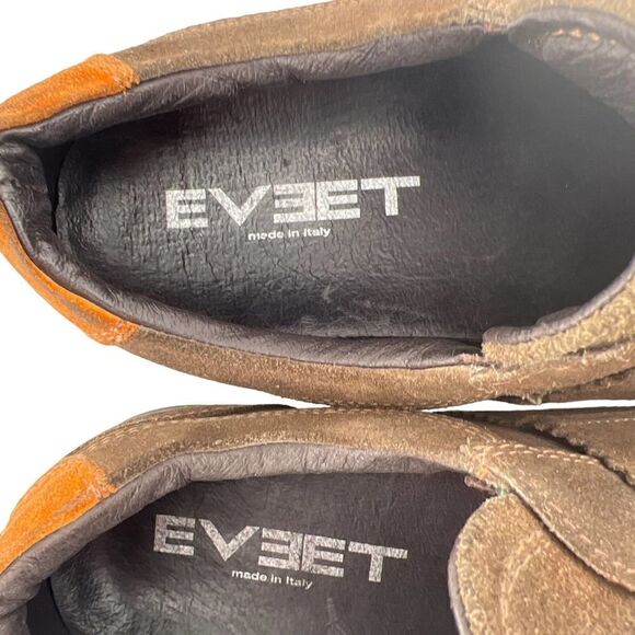 Vintage Pre-owned EVEET Men Brown Suede Italy Designer Dress Shoes EU 42 - Picture 5 of 13